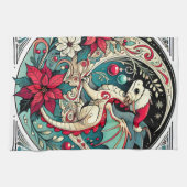 Kerstdraak Theedoek (Horizontaal)