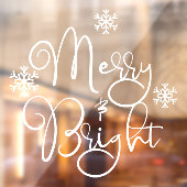 kerstdrank & Bright Snowflake-winkel Raamsticker (Vel 2)