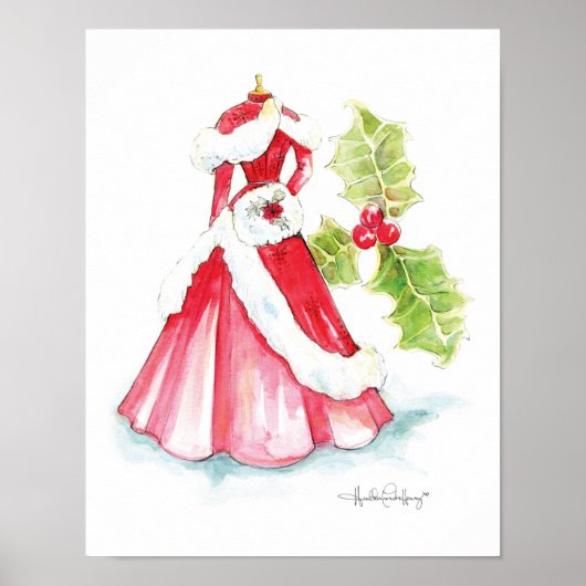 Kerstdress 11x14 van Heather French Henry Poster (Voorkant)