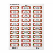 Kerstdriehoek Quilt Etiket (Full Sheet)