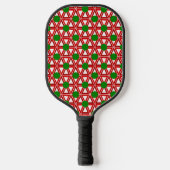 Kerstdriehoek Quilt Pickleball Paddle (Voorkant)