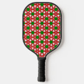 Kerstdriehoek Quilt Pickleball Paddle (Achterkant)