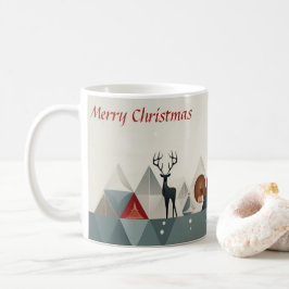 Kerstdriehoek Riddle: Minimal Christmas Cup Koffiemok