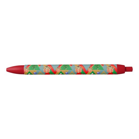 Kerstdriehoeken plus inktpen zwarte inkt pen (Voorkant)