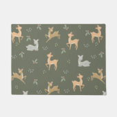 Kerstdroger naadloos patroon deurmat (Voorkant)