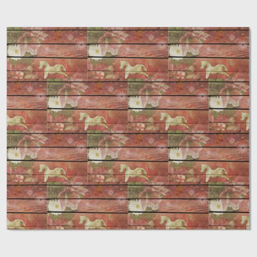 kerstdromen cadeaupapier (Vlak)