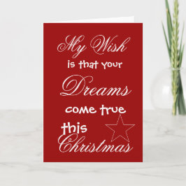 kerstdromen feestdagen kaart