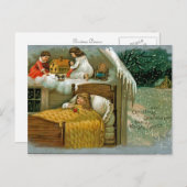 kerstdromen feestdagenkaart (Voorkant / Achterkant)