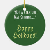 kerstdromen keramisch ornament (Achterkant)