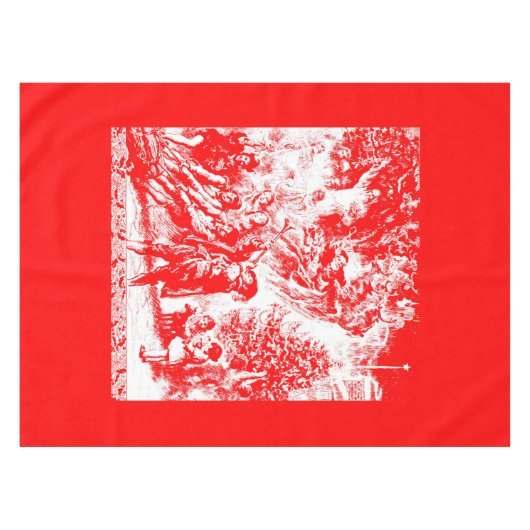 Kerstdruk Tafelkleed (Voorkant (Horizontaal))