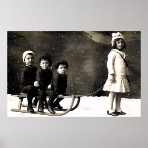 Kerstdruk van 1920 poster