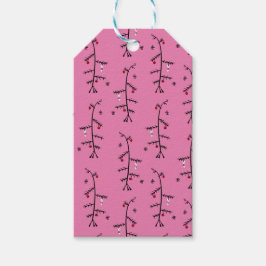 Kerstdruppels! Sad tree gift label Cadeaulabel