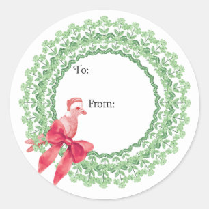 Kerstduif Sticker