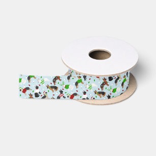KerstDuits Shepherd Satin Ribbon Lint