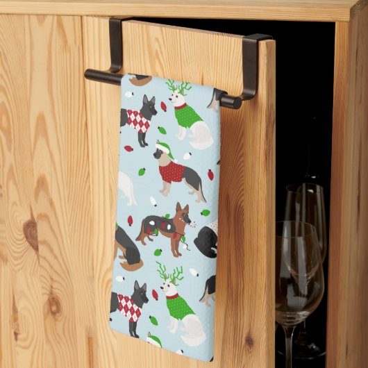 KerstDuitse Shepherd Kitchen Towel Theedoek (Derde Gevouwen)