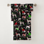 KerstDuitse Shorthaired Pointer Bad Handdoek (Insitu)