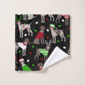KerstDuitse Shorthaired Pointer Bad Handdoek (Wasdoekje)