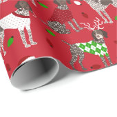 KerstDuitse Shorthaired Pointer Cadeaupapier (Rol Hoek)
