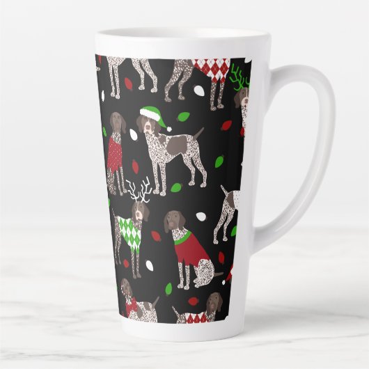 KerstDuitse Shorthaired Pointer Latte Mok (Rechts)