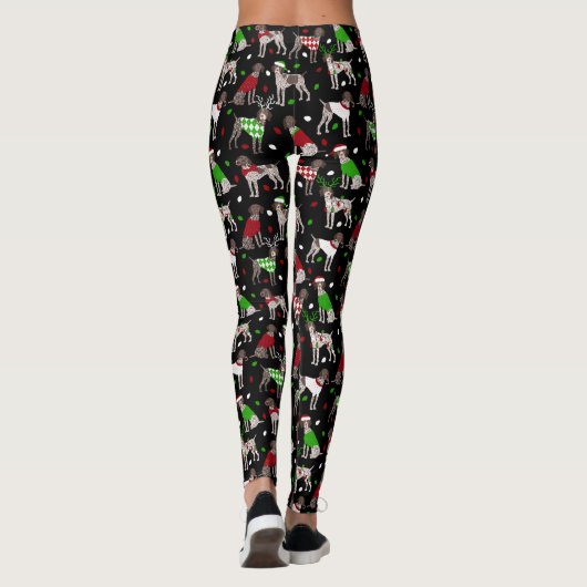 KerstDuitse Shorthaired Pointer Leggings (Achterkant)