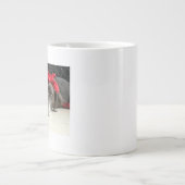 Kerstduitse stengelige aanwijzer extra grote beker (Voorkant)