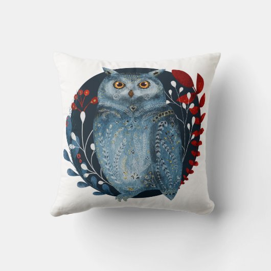 kerstduitse uil kussen (Achterkant)