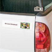 kerstduiven bumpersticker (Op Truck)