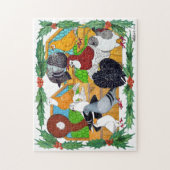 kerstduiven legpuzzel (Verticaal)