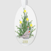 kerstduiven ornament (voorkant)