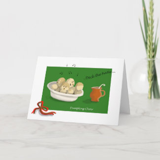 kerstdumpling Choir Feestdagen Kaart