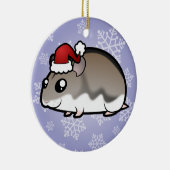 Kerstdwarf Hamster Keramisch Ornament (Rechts)