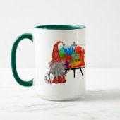 Kerstdwerg Kunstenaar Gepersonaliseerd Mok (Links)