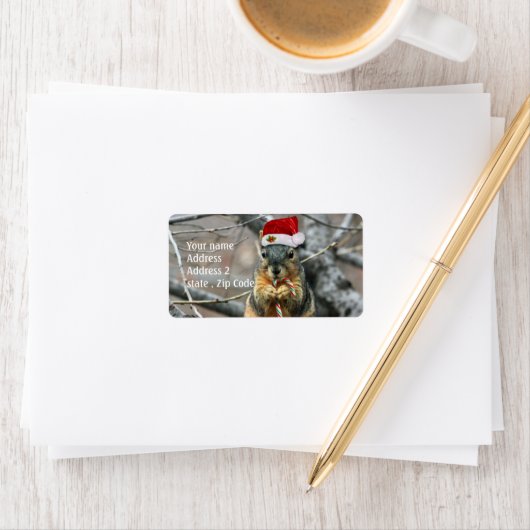 kersteekhoorn etiket (Insitu)