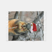 kersteekhoorn fleece deken (Voorkant (Horizontaal))