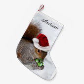 kersteekhoorn kleine kerstsok (Voorkant (Hangend))