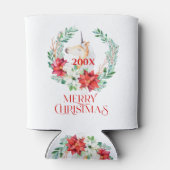 Kersteenhoorn, poinsettia blikjeskoeler (Achterkant)