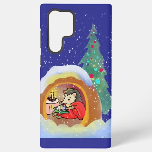 Kerstegel en kerstboom samsung galaxy hoesje (Achterkant)