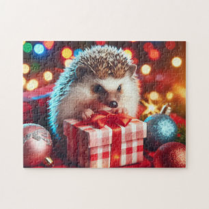 Kerstegeltje 'All Lit Up' Legpuzzel