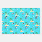 kersteiland Dogs Gift Wrap set van 3 Inpakpapier Vel (Voorkant)