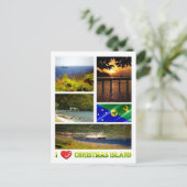 Kersteiland - Ik hou van - Briefkaart (Staand voorkant)