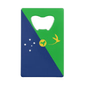 Kersteilandvlag Kredietkaart Flessenopener (Achterkant)