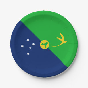 Kersteilandvlag Papieren Bordje
