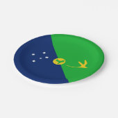 Kersteilandvlag Papieren Bordje (Gekanteld)