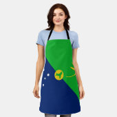 Kersteilandvlag Schort (Gedragen)