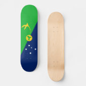 Kersteilandvlag Skateboard (Voorkant)
