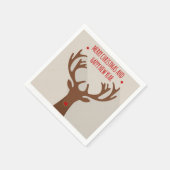 Kerstelandhipster-rendierkerst Servet (Hoek)