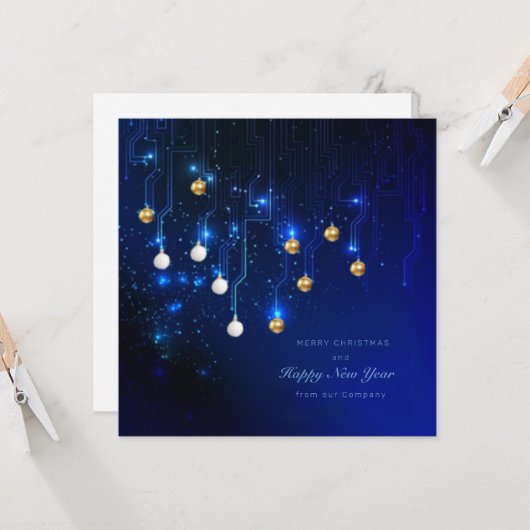 kerstelektrisch kaart (Voorkant / Achterkant in situ)