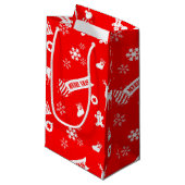 kerstelementen klein cadeauzakje (Voorkant Gekanteld)