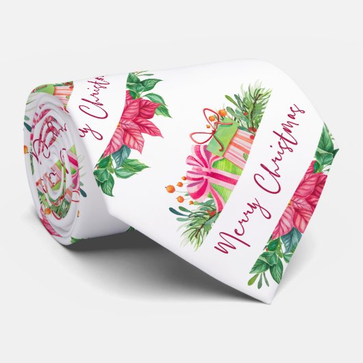 Kerstelementen Merry kerstMannen Stropdas (Opgerold)