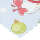 Kerstelementen Snowman Pattern Tafelkleed (Gekanteld)